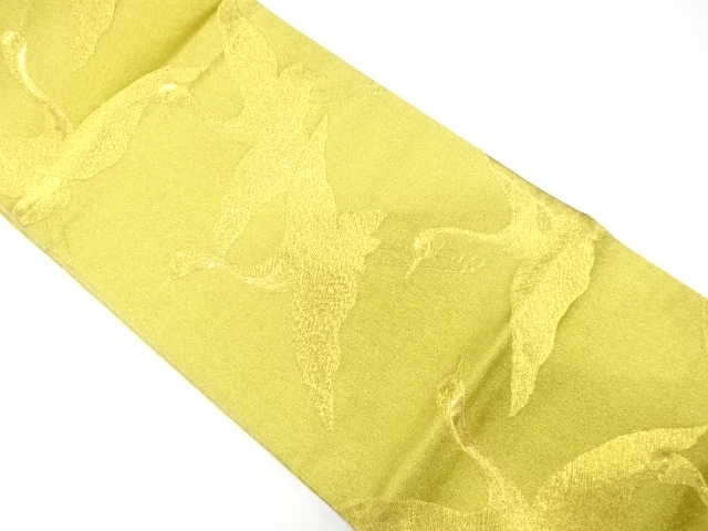 JAPANESE FUKURO OBI / WOVEN CRANES